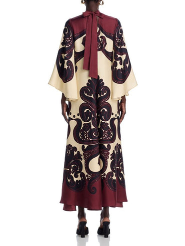 Elegance Ease Stunning Grenadilla Print Maxi Dress