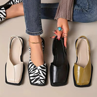 Mayfair Square-Toe Flats