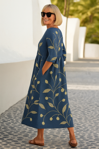 Eliza | Relaxed Midi Dress - Effortless Elegance, Everyday Comfort