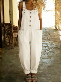 Lora™ - Vintage-style denim overalls